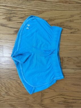 Under Armour Bright Aqua Blue Women's Athletic Shorts